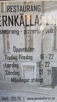 Restaurang Jernkällaren menu