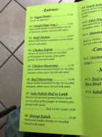 Nazelie's Lebanese Cafe menu