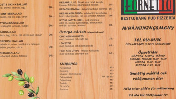 La Fornetto menu