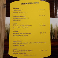 Sternen Restaurant menu