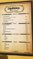 Esperanza menu