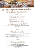 Osteria Lanterna menu