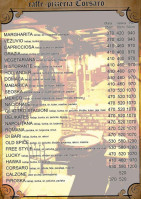 Club Corsaro menu