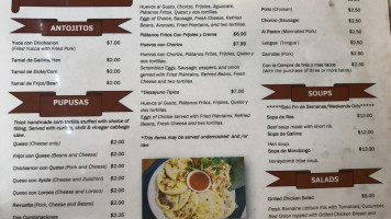 El Granito De Oro menu