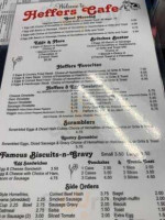 Heffer's Kountry Cafe menu