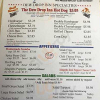 Dew Drop Inn menu