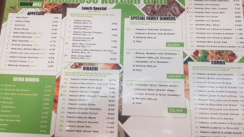 Hibachi Grill menu