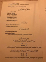 Besse's On Clear Lake menu