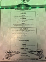 Artista Pizzeria menu