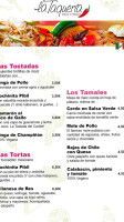 La Taquería menu