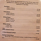 Fat Cow Pub Eatery menu