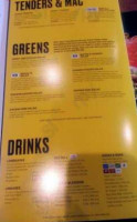 Buffalo Wild Wings menu