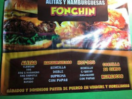 Alitas Y Hamburguesas Fonchin food