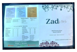 Zad By Pita Inn menu