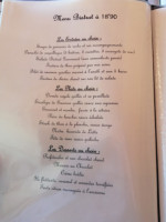 Le Bistrot Gourmand menu