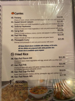 Thai Garden menu