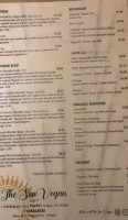 The Sun Vegan menu