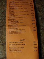 Thai Kitchen menu