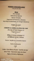 El Celler menu