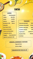 Cafe Juventud menu