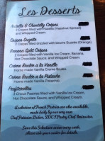 Cote D'azur Cafe Bistro menu