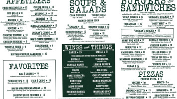 Coogan's menu