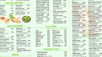 Sushi 22 menu