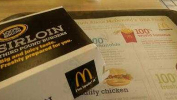 Mcdonald's menu