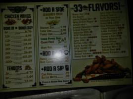 Wings World menu