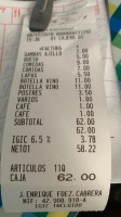 El Barquillo menu