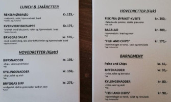 Brygga Kvenvær menu