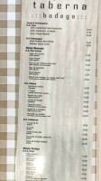 Taberna Da Bouza menu