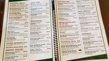 Renton Bistro menu