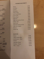 Town House Tavern menu