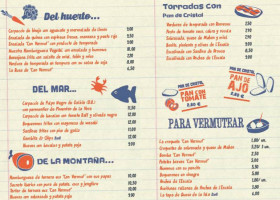 Can Vermut menu