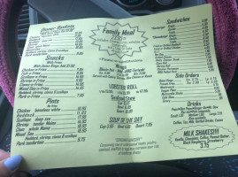 Frye House menu