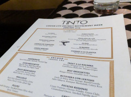 Tinto menu