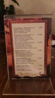 Wunderbar menu