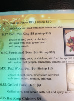 City Corner 2 menu