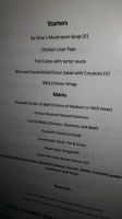 Da Silva's menu