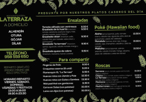 La Terraza menu