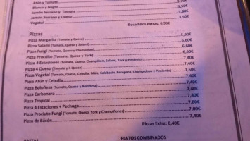 El Racó D'ondara menu