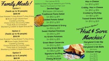 Crossroads Bistro menu