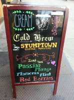 Cream Coffee Tea Shop menu