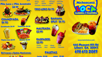 La Michoacana Loca food