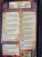 Alchile Mexican Grill menu