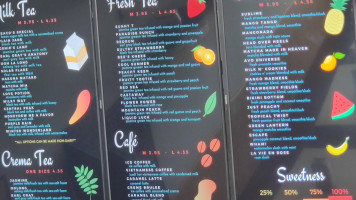 Teaco menu