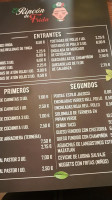 El Rincón De Guadalupe menu