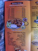 Als Buffalo Wings menu