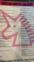 The Grilled Cheese Gallery menu